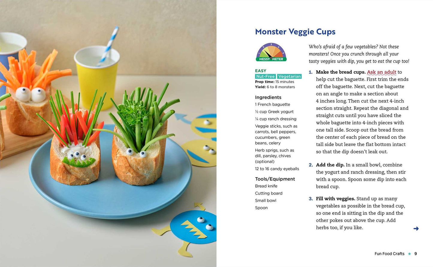Edible Crafts Kids' Cookbook Ages 4-8: 25 Fun Projects to Make and Eat!