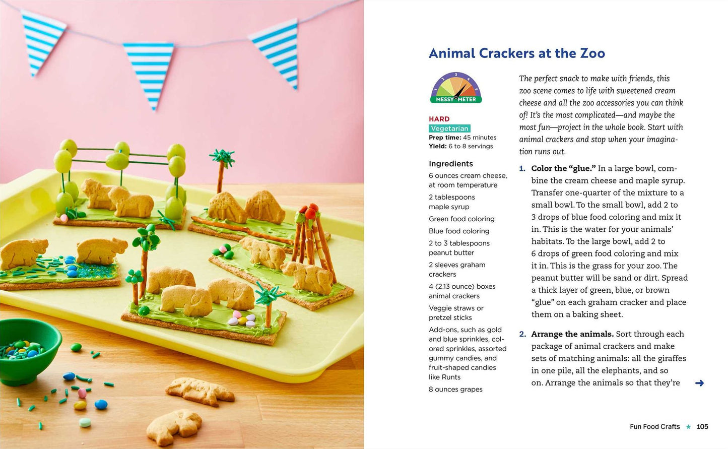 Edible Crafts Kids' Cookbook Ages 4-8: 25 Fun Projects to Make and Eat!