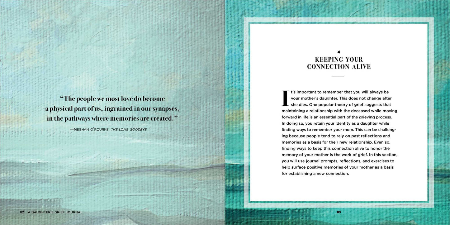A Daughter's Grief Journal: Daily Prompts and Exercises for Navigating the Loss of Your Mother