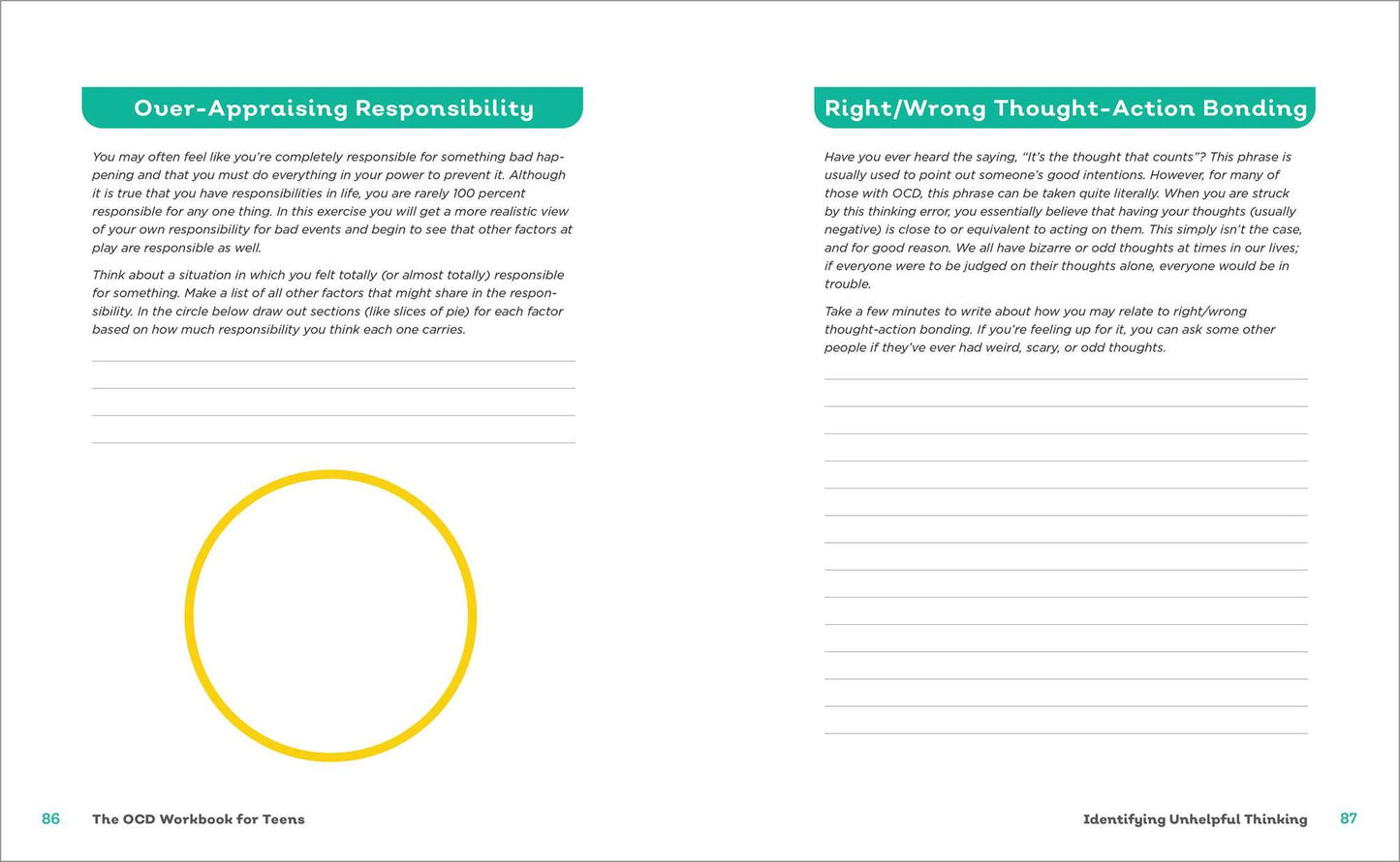 The OCD Workbook for Teens: Manage Intrusive Thoughts and Compulsive Behavior with CBT and Mindfulness