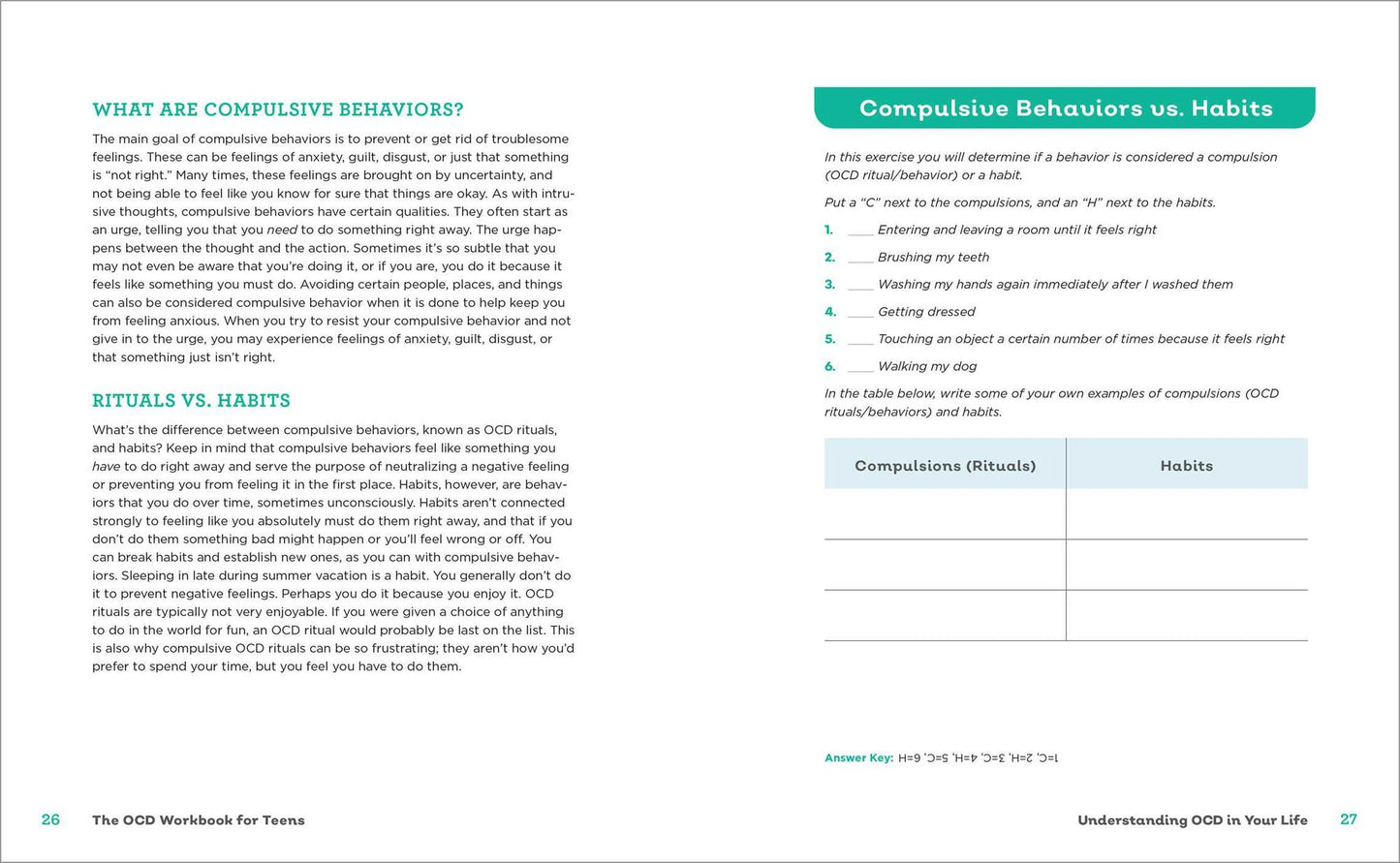 The OCD Workbook for Teens: Manage Intrusive Thoughts and Compulsive Behavior with CBT and Mindfulness
