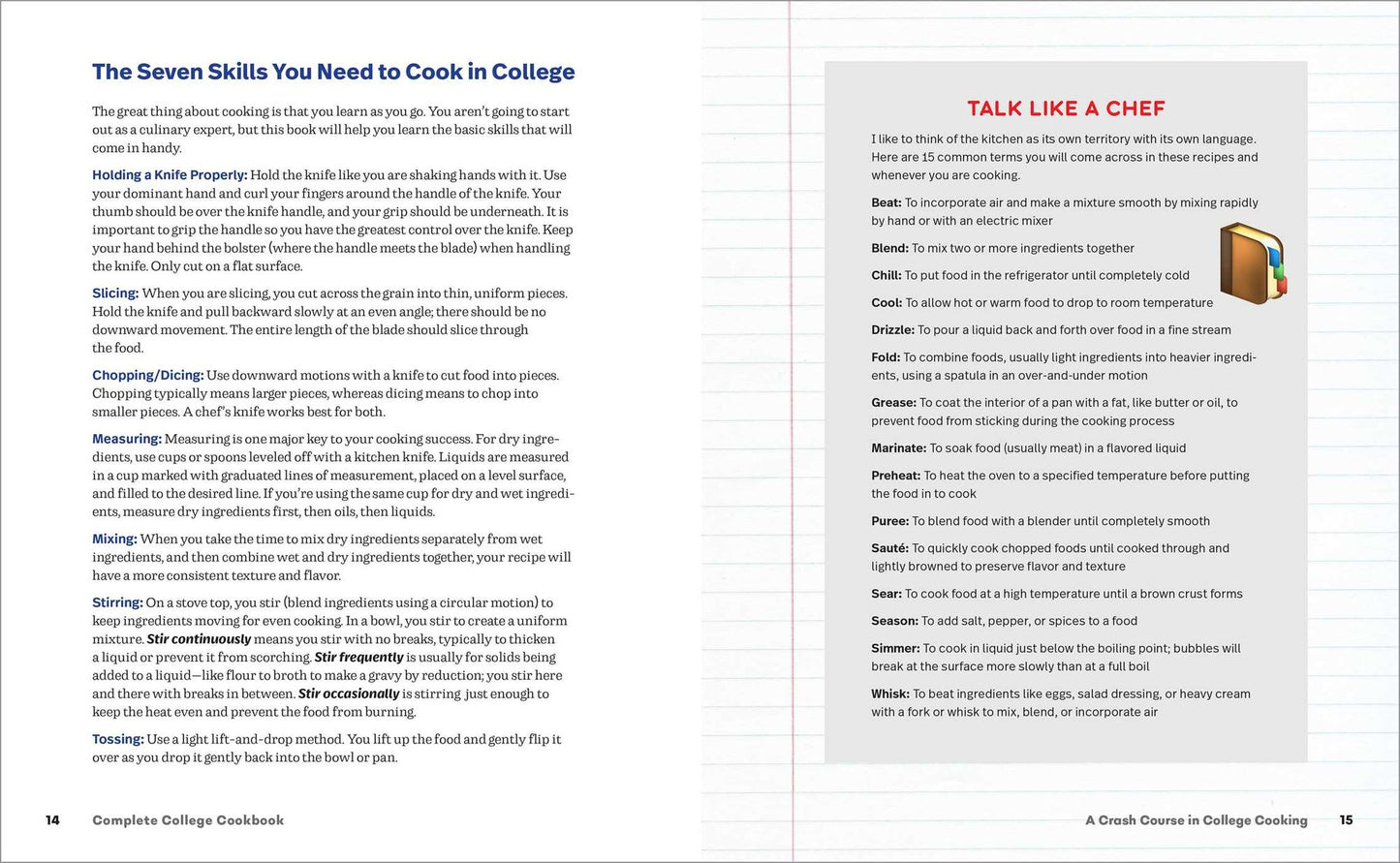Complete College Cookbook: 100+ Easy Recipes and Helpful Tips for Students