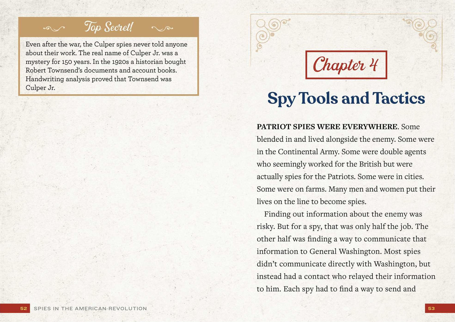 Spies in the American Revolution for Kids: A History Book