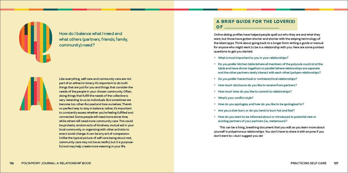 Polyamory Journal: A Relationship Book: Prompts and Practices for Navigating Non-Monogamy