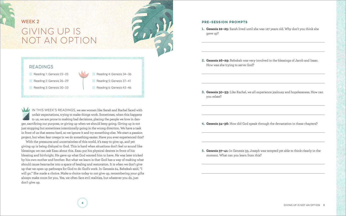 Small Group Workbook: The Bible in 52 Weeks for Women: A Yearlong Bible Study Companion