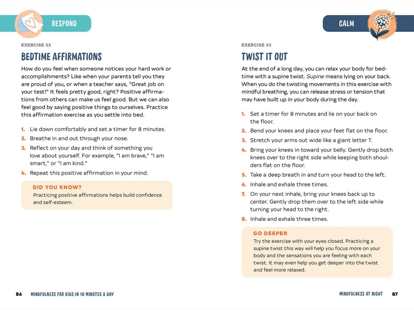 Mindfulness for Kids in 10 Minutes a Day: Simple Exercises to Feel Calm, Focused, and Happy