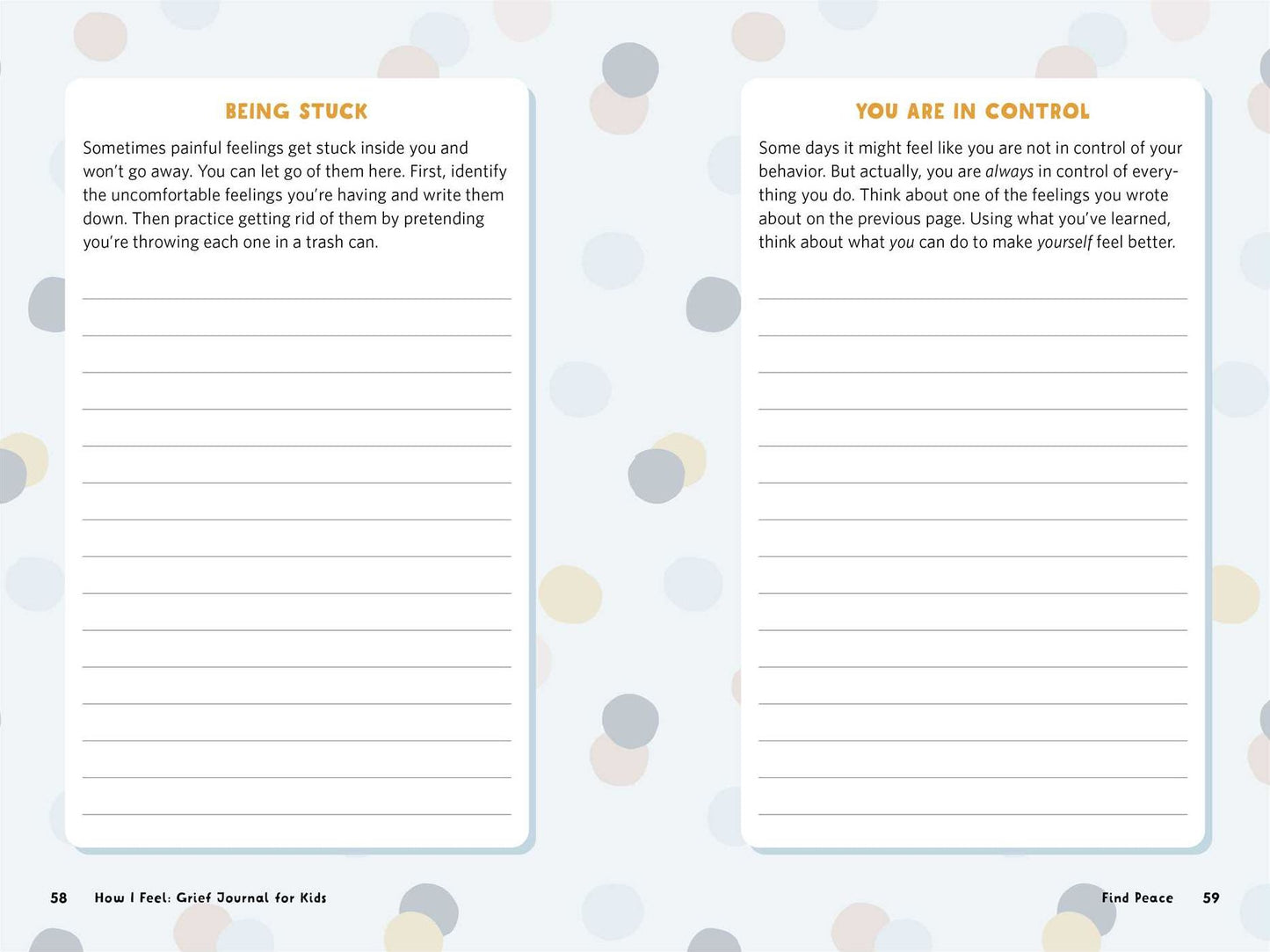 How I Feel: Grief Journal for Kids: Guided Prompts to Explore Your Feelings and Find Peace