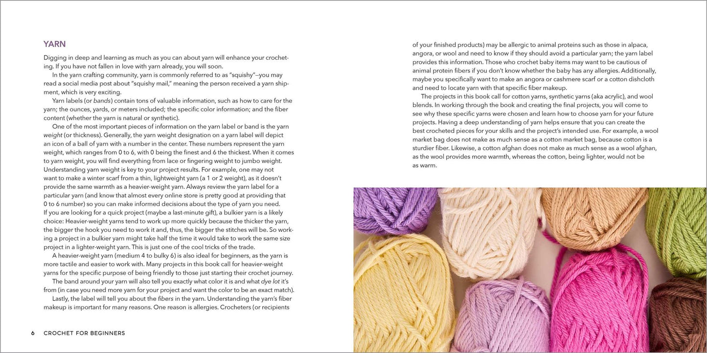 Crochet for Beginners: A Stitch Dictionary with Step-by-Step Illustrations and 10 Easy Projects