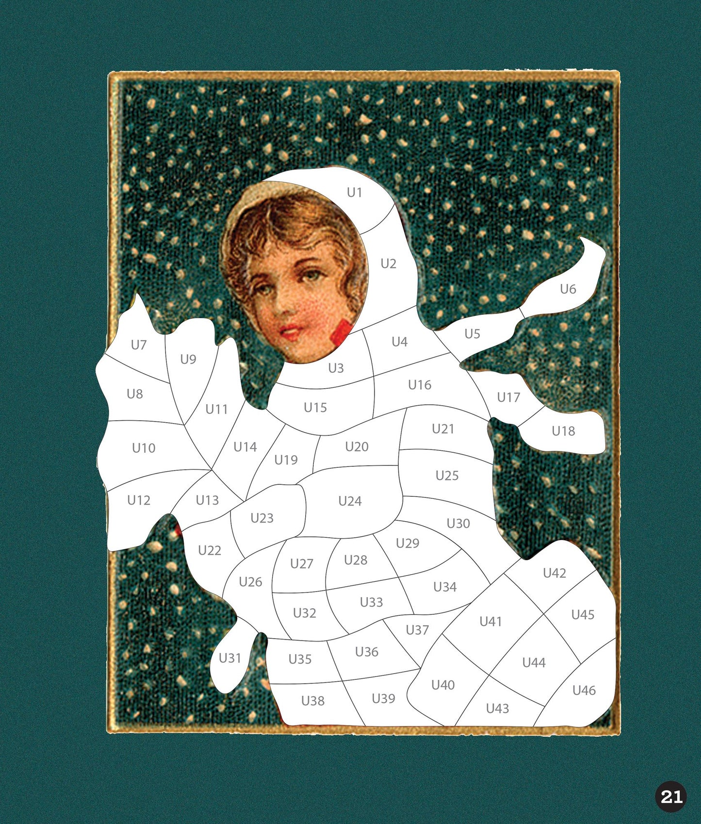 Sticker By Number Vintage Christmas