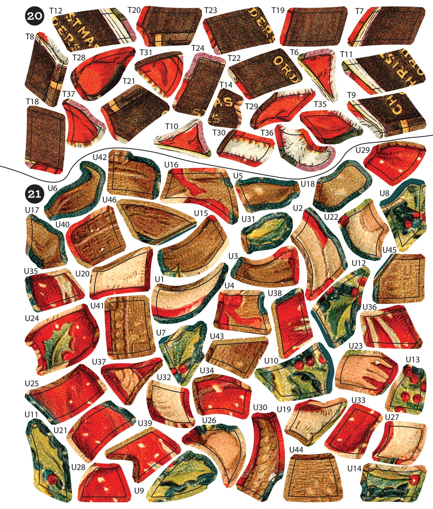Sticker By Number Vintage Christmas