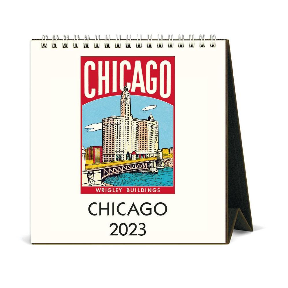 2023 Cavallini & Co. Chicago Desk Calendar
