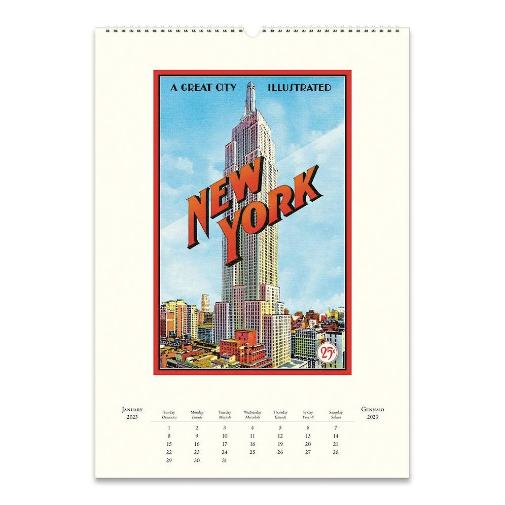 2023 Cavallini & Co. New York Wall Calendar