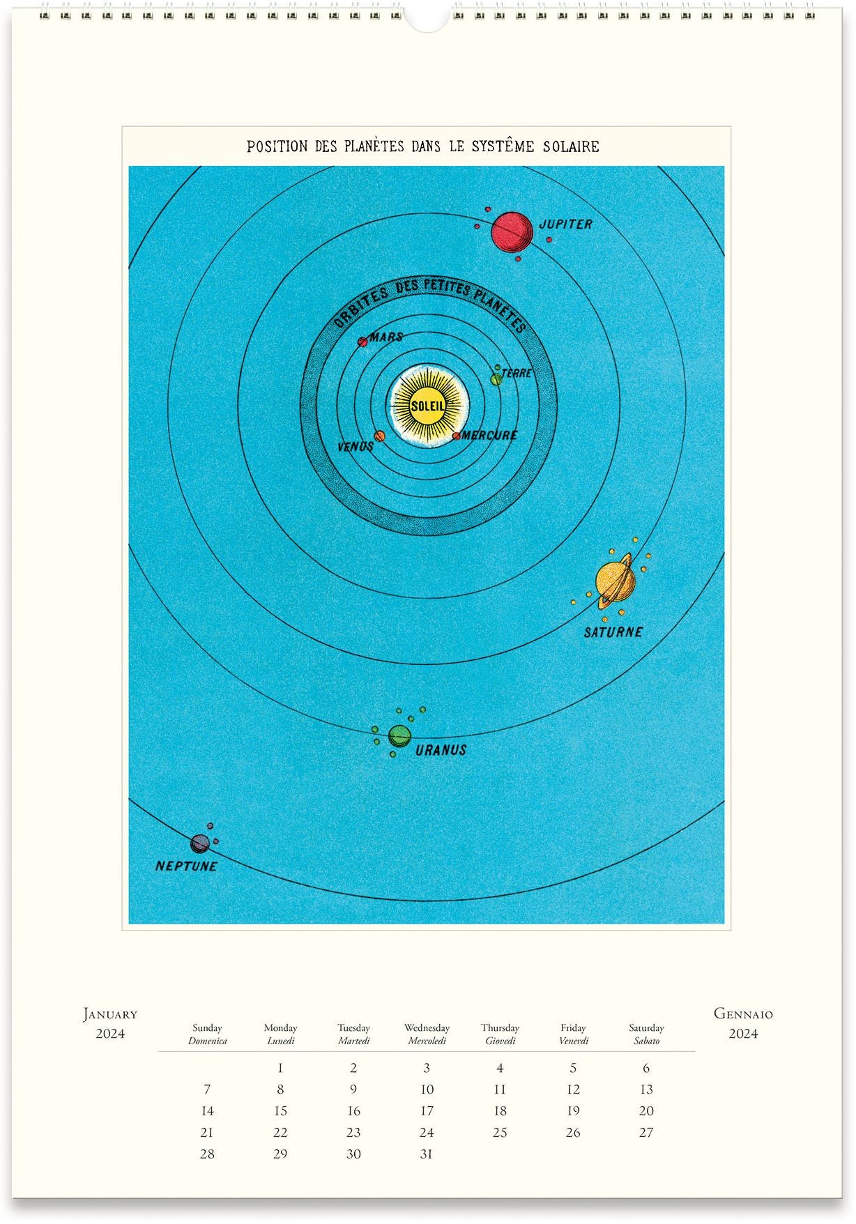 2024 Cavallini & Co. Astronomy Wall Calendar