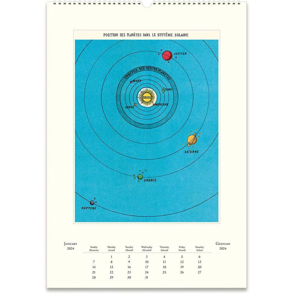 2024 Cavallini & Co. Astronomy Wall Calendar