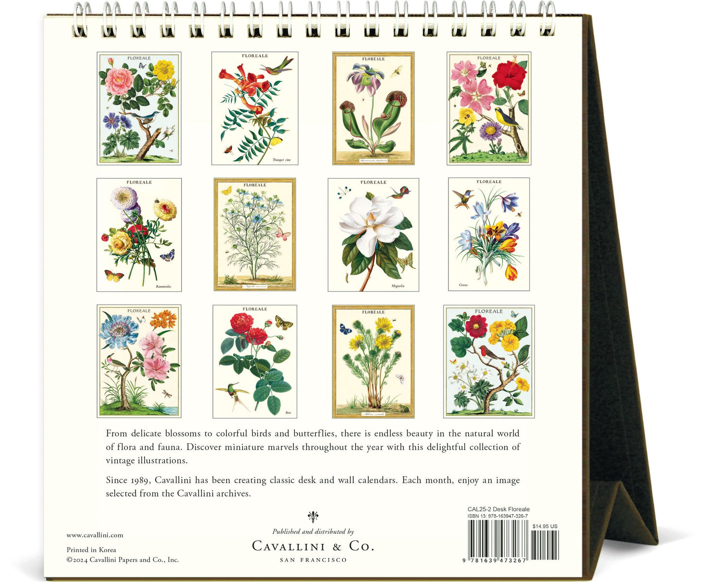 2025 Floreale Desk Calendar