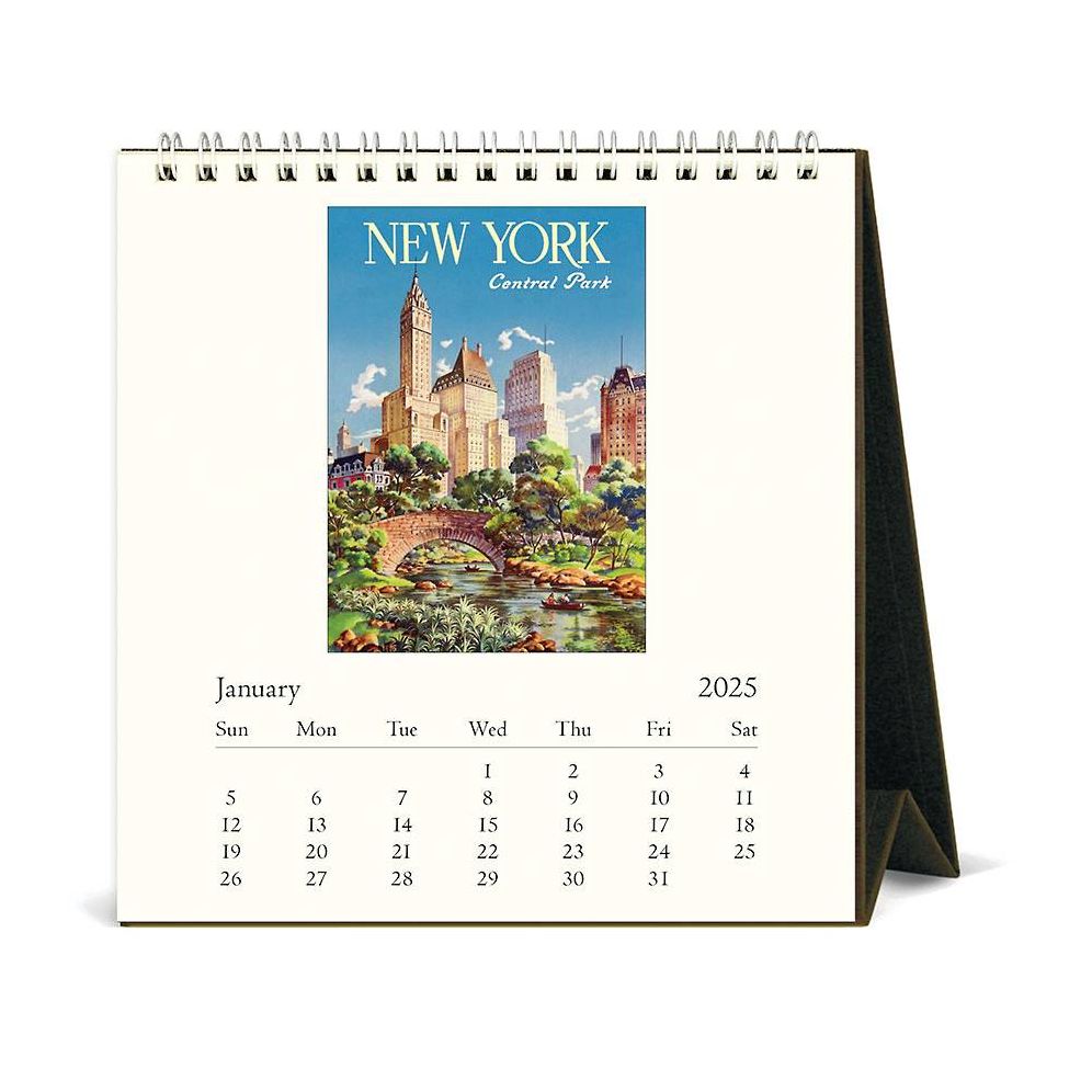 2025 New York Desk Calendar