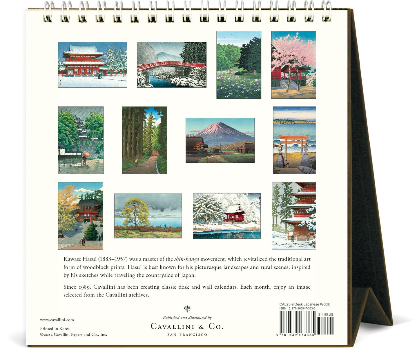 2025 Japanese Woodblock Desk Calendar