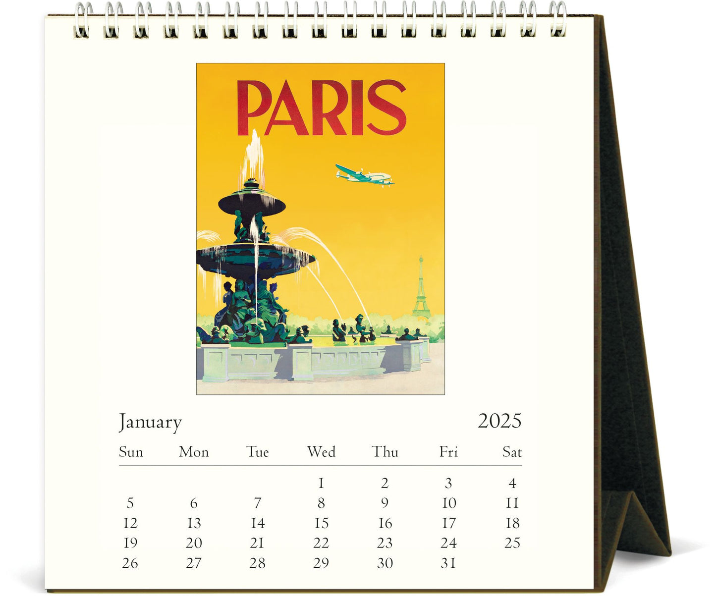2025 Paris Desk Calendar