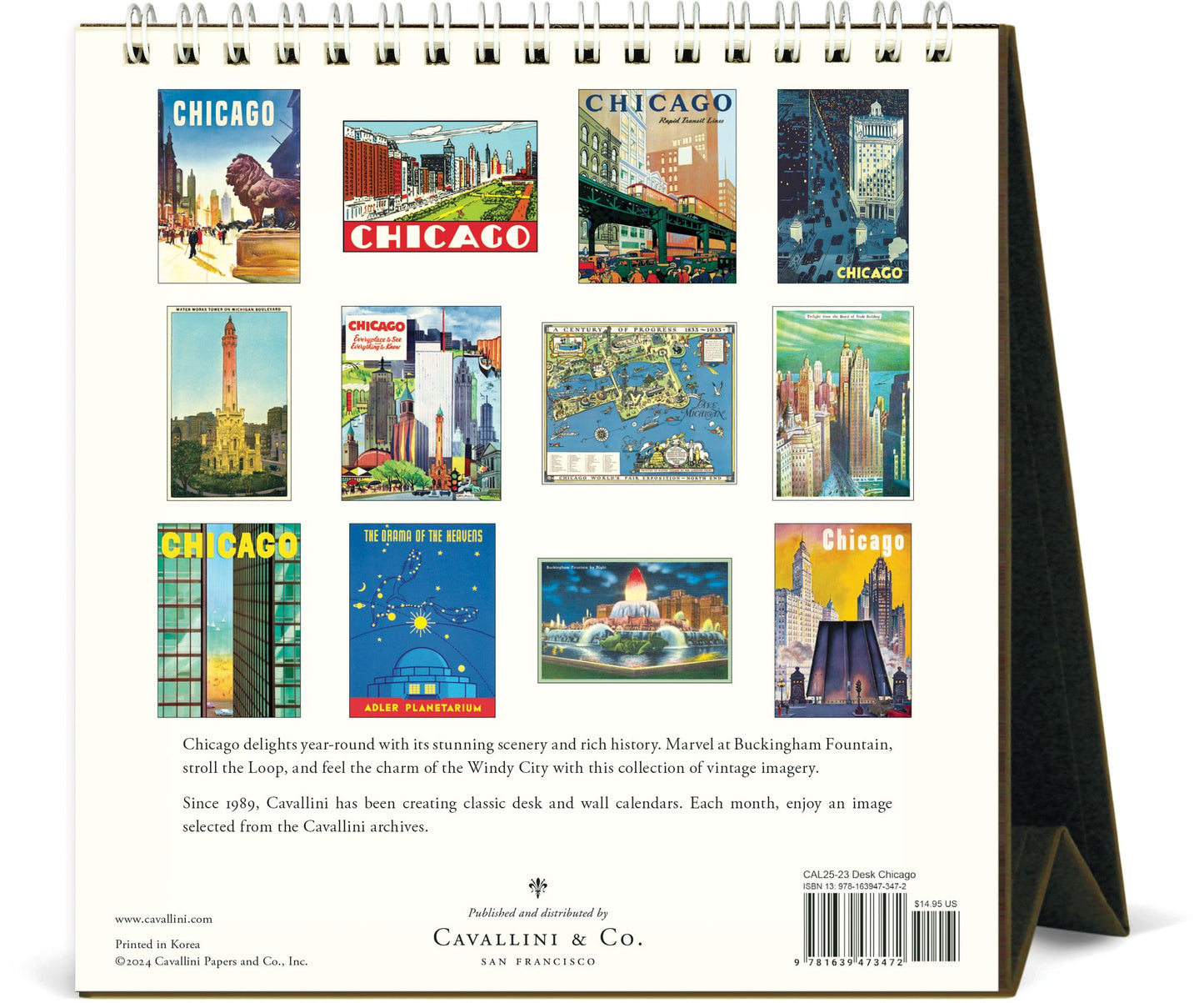2025 Chicago Desk Calendar