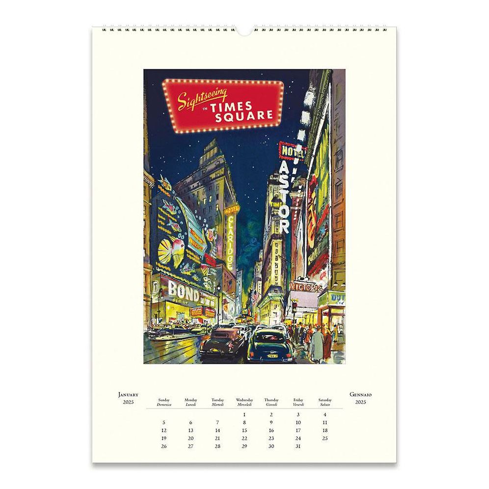 2025 New York Wall Calendar