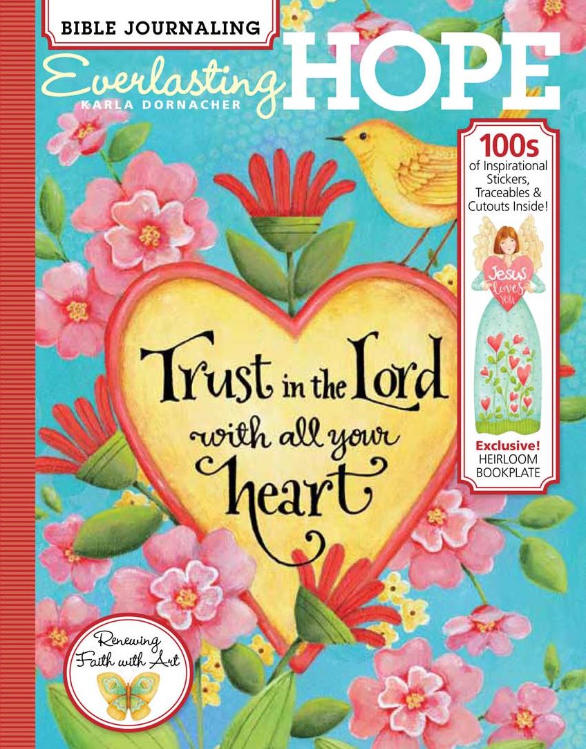 Bible Journaling : Everlasting Hope, 100s of Inspirational Stickers, Traceables & Cutouts, Exclusive! Heirloom Bookplate