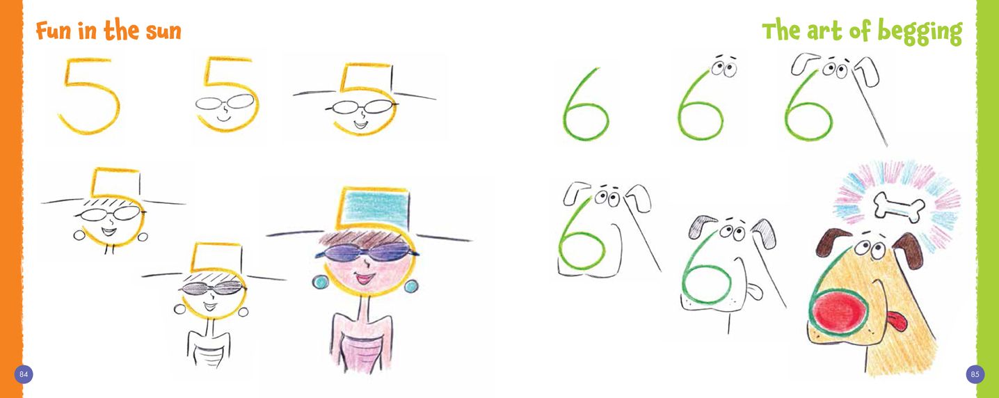Drawing Cartoons from Numbers: Create Fun Characters from 1 to 1001