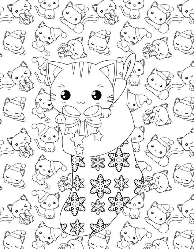 The Cute Chibi Christmas Coloring Book: Adorable Manga Characters to Color