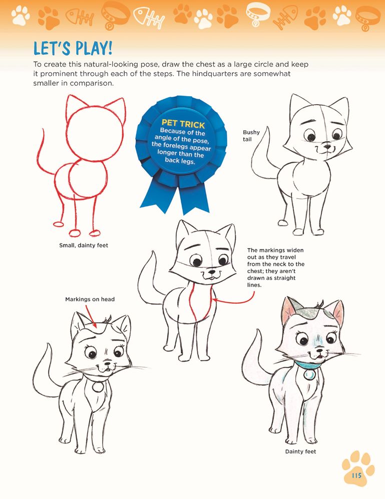 How to Draw Dogs & Cats from Simple Templates: The Drawing Book for Pet Lovers