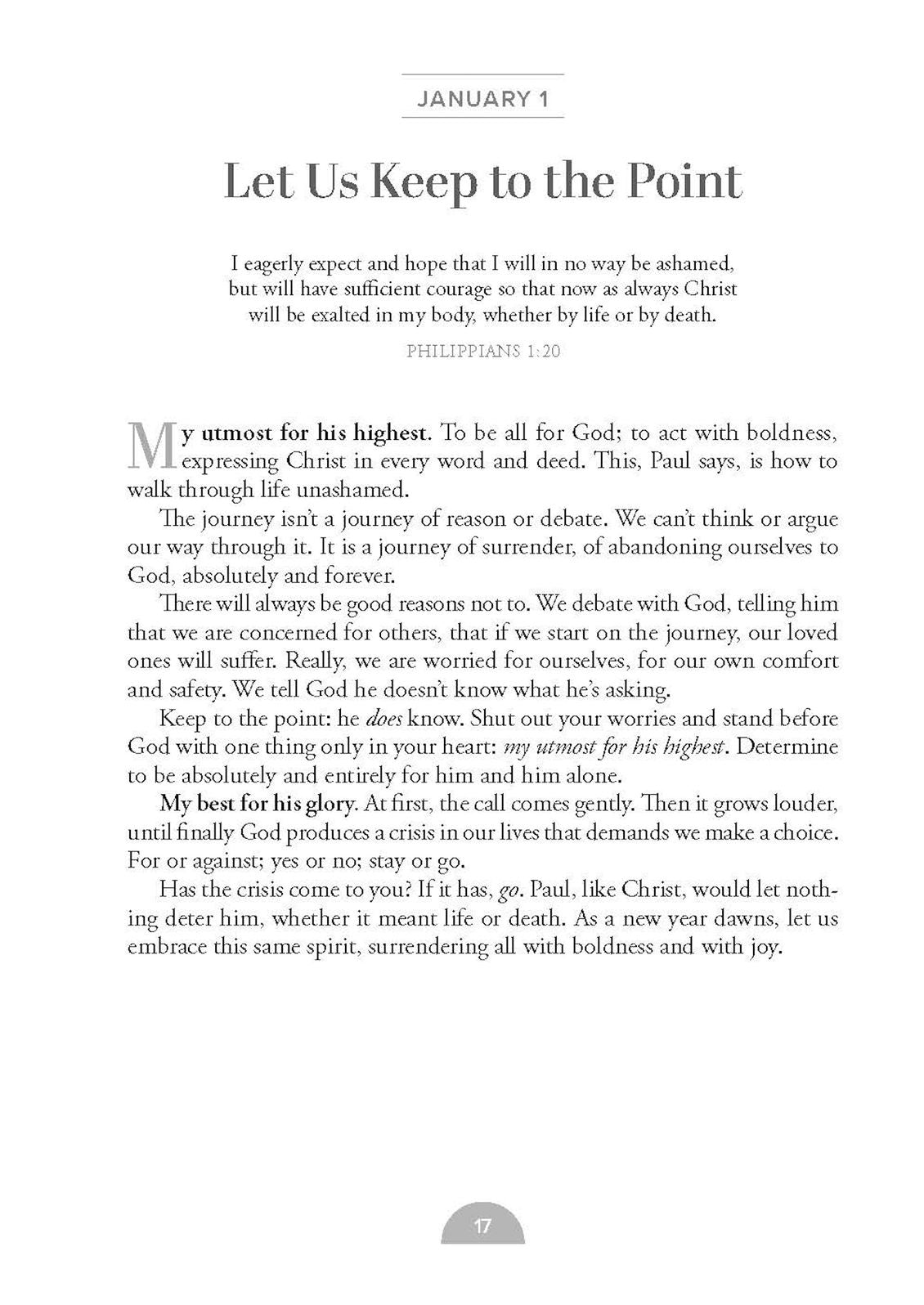 My Utmost for His Highest