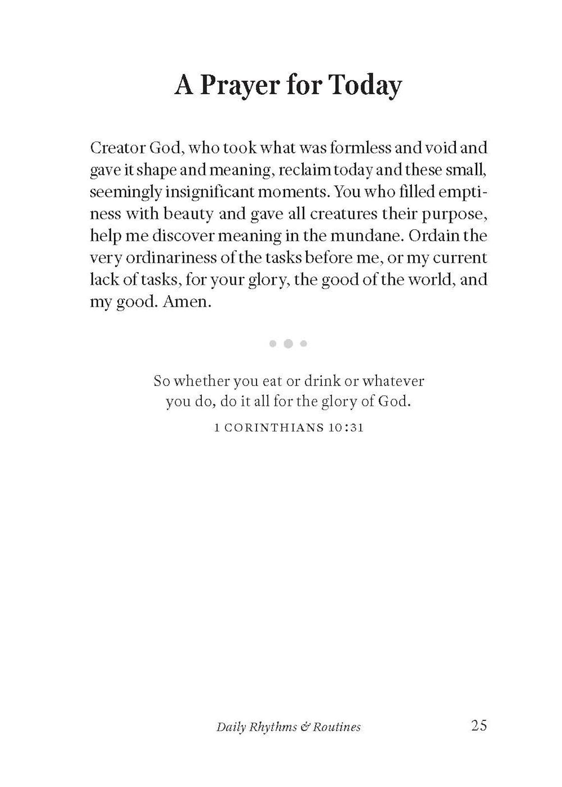 Prayers for Ordinary Life