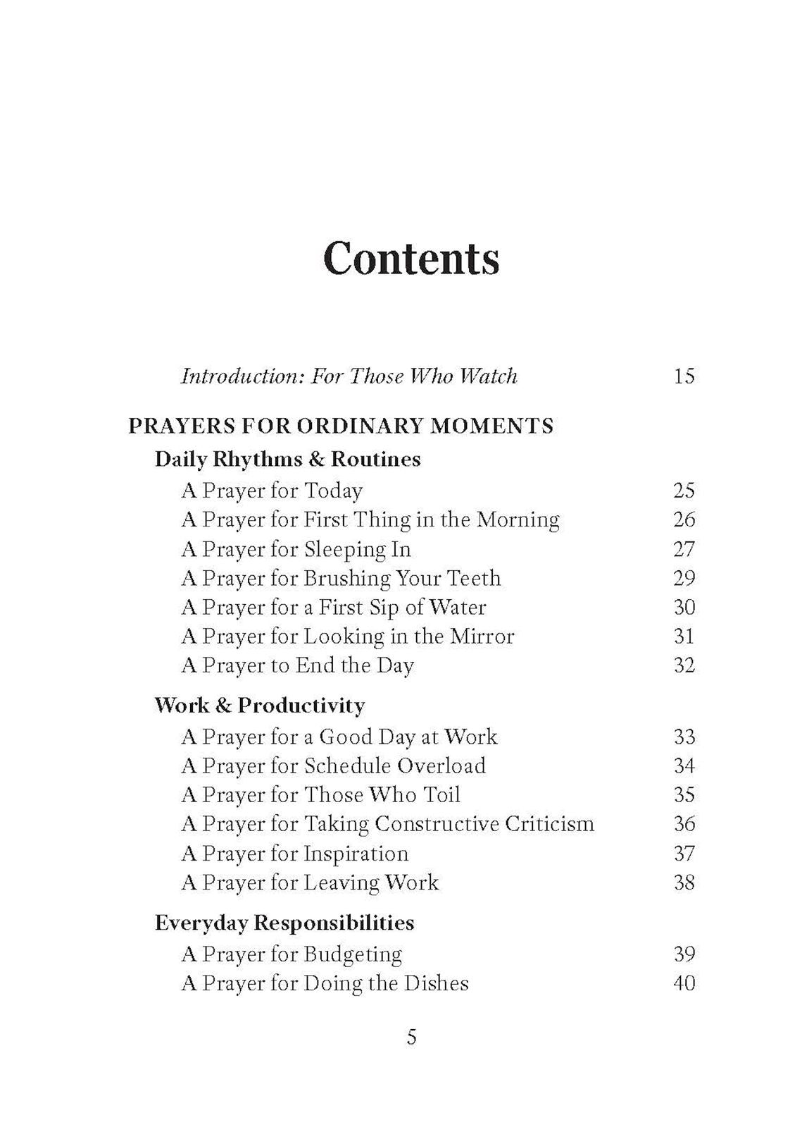 Prayers for Ordinary Life