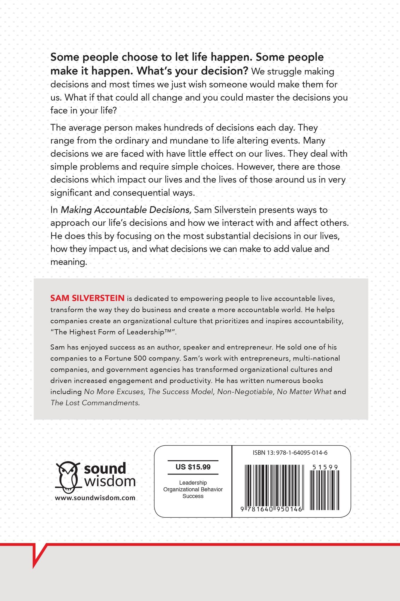 Making Accountable Decisions: A Journey to an Accountable Life