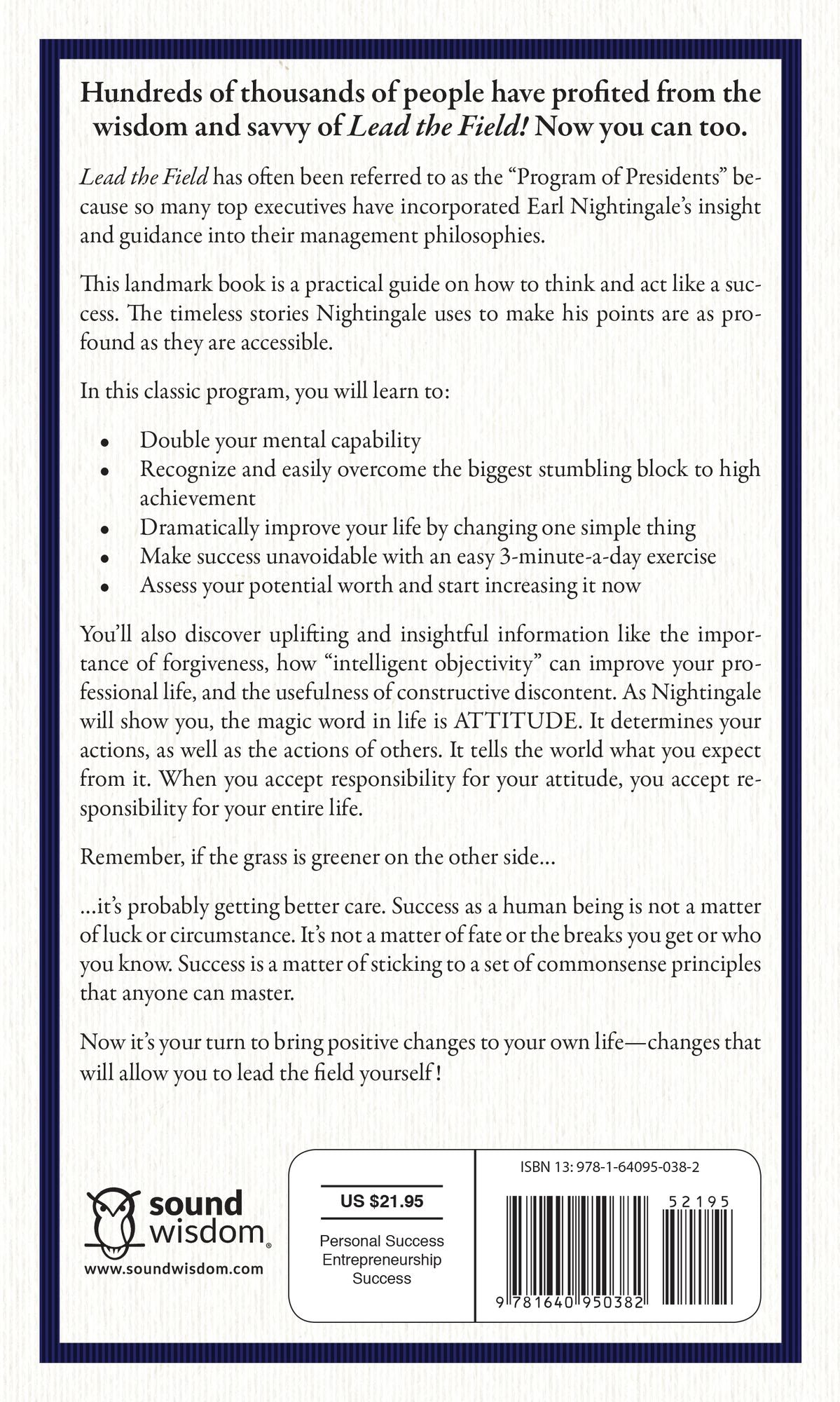 Lead the Field: An Official Nightingale Conant Publication