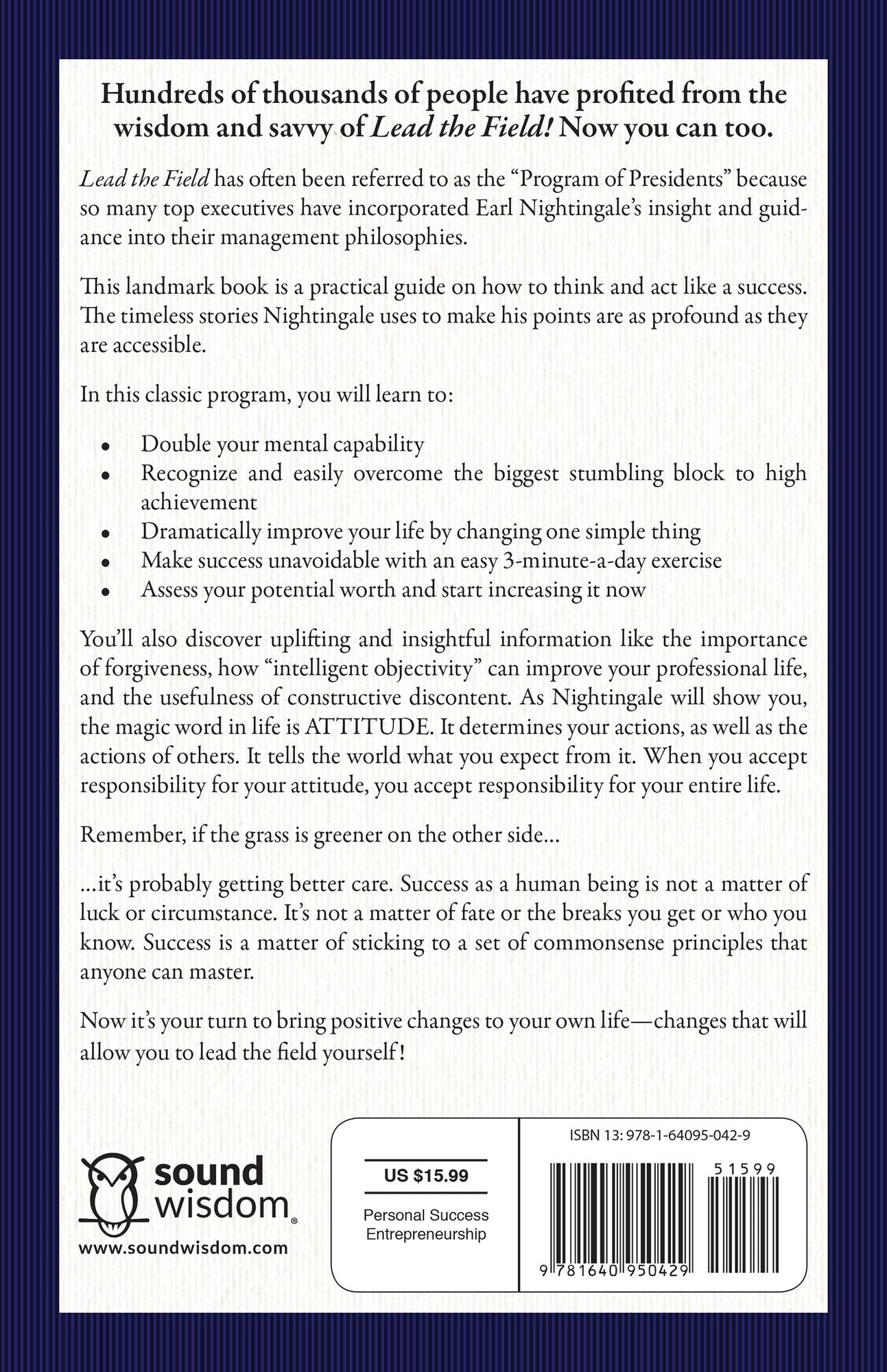 Lead the Field: An Official Nightingale Conant Publication