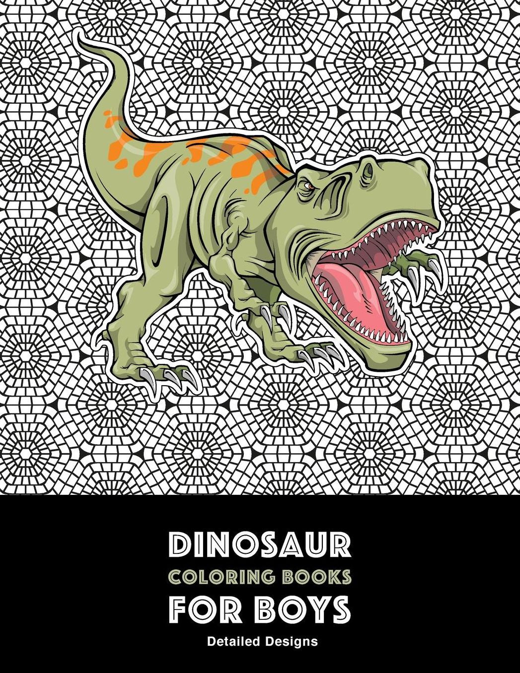Dinosaur Coloring Books for Boys: Detailed Designs: Advanced Coloring Activity Book For Kids Of All Ages; Complex Patterns For Hours Of Coloring Fun