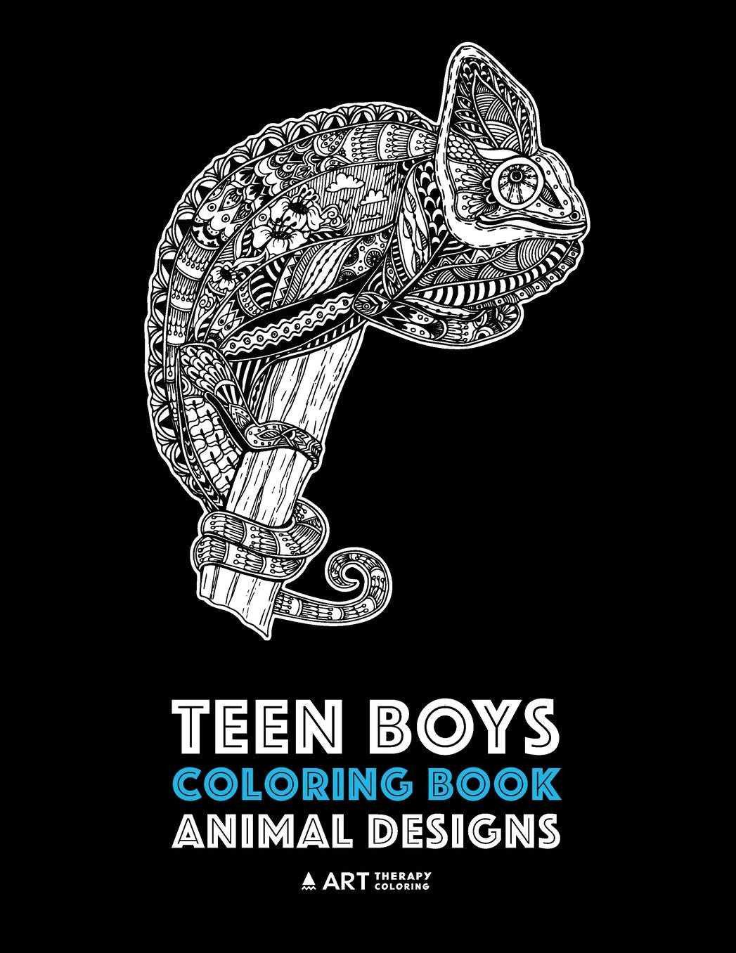 Teen Boys Coloring Book: Animal Designs: Complex Animal Drawings for Older Boys & Teenagers; Zendoodle Lions, Wolves, Bears, Snakes, Spiders, Scorpions & More