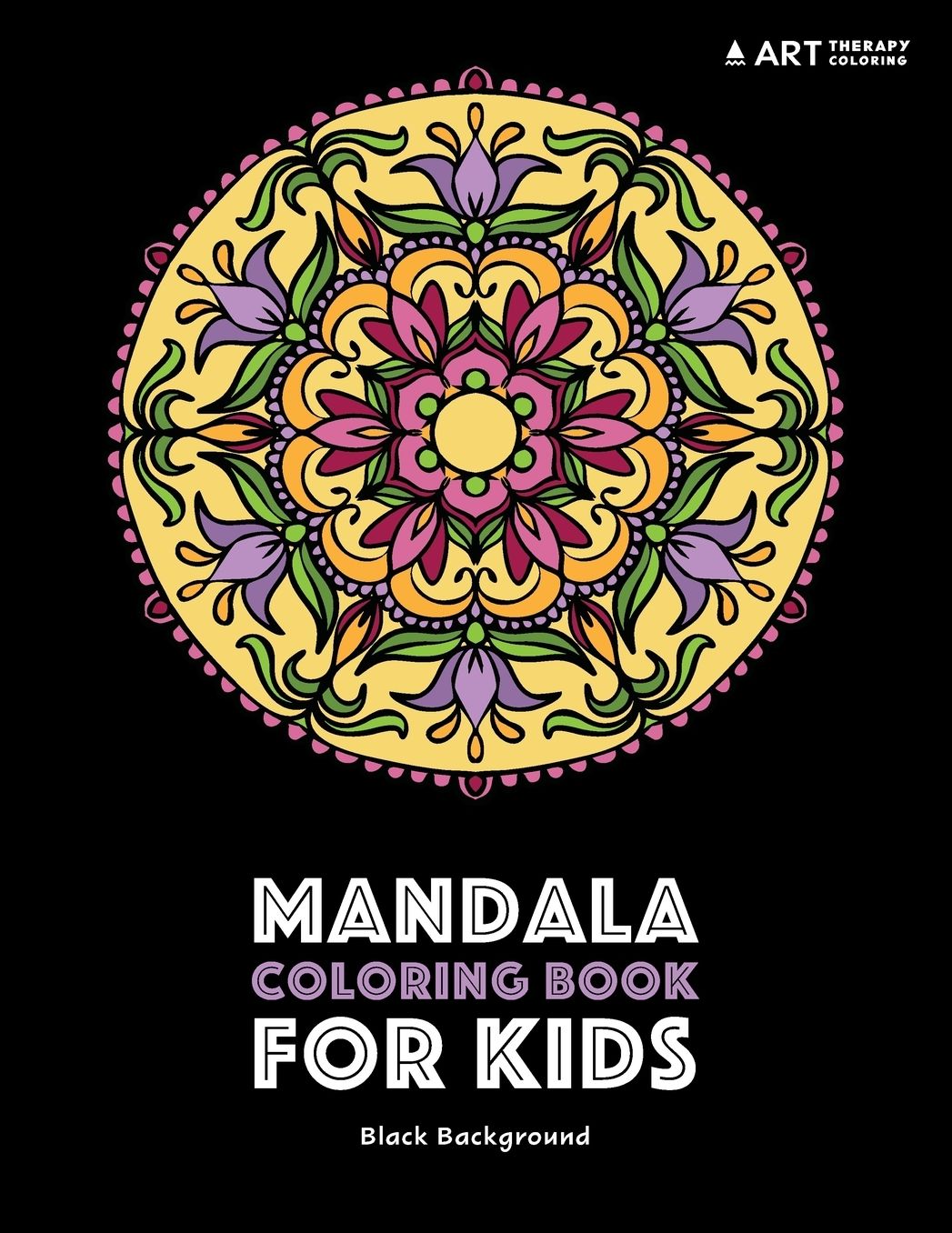 Mandala Coloring Book For Kids: Black Background: Detailed Designs For Relaxation; Stress Relieving Patterns For Older Kids; Midnight Edition
