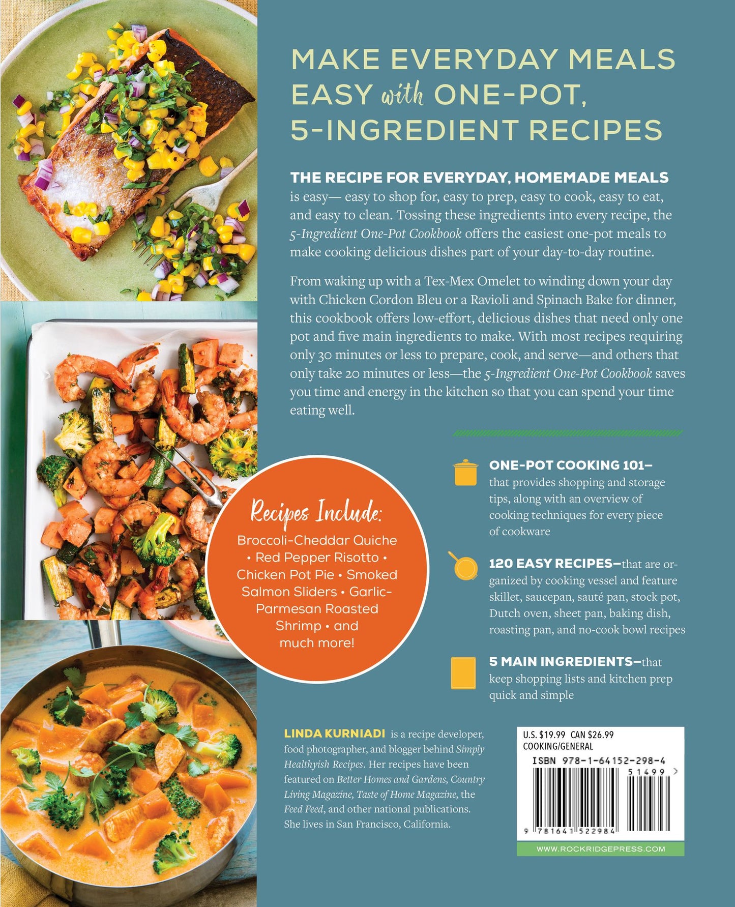 5-Ingredient One Pot Cookbook: Easy Dinners from Your Skillet, Dutch Oven, Sheet Pan & More