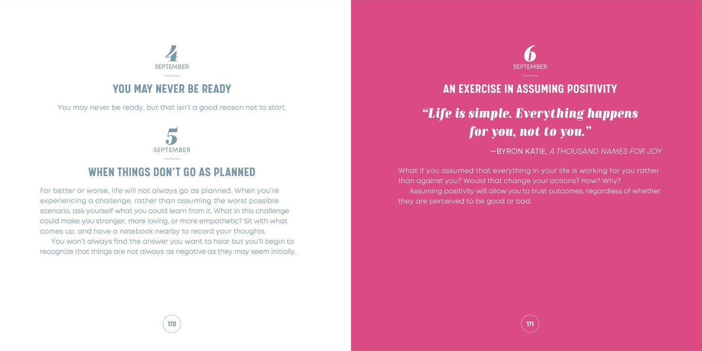 A Year of Positive Thinking: Daily Inspiration, Wisdom, and Courage