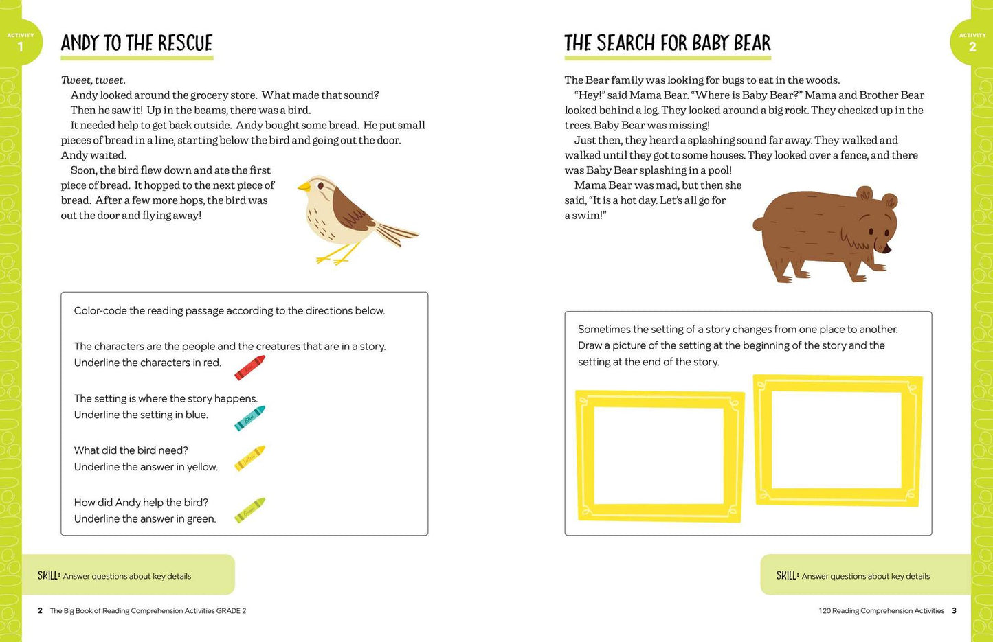 The Big Book of Reading Comprehension Activities, Grade 2: 120 Activities for After-School and Summer Reading Fun