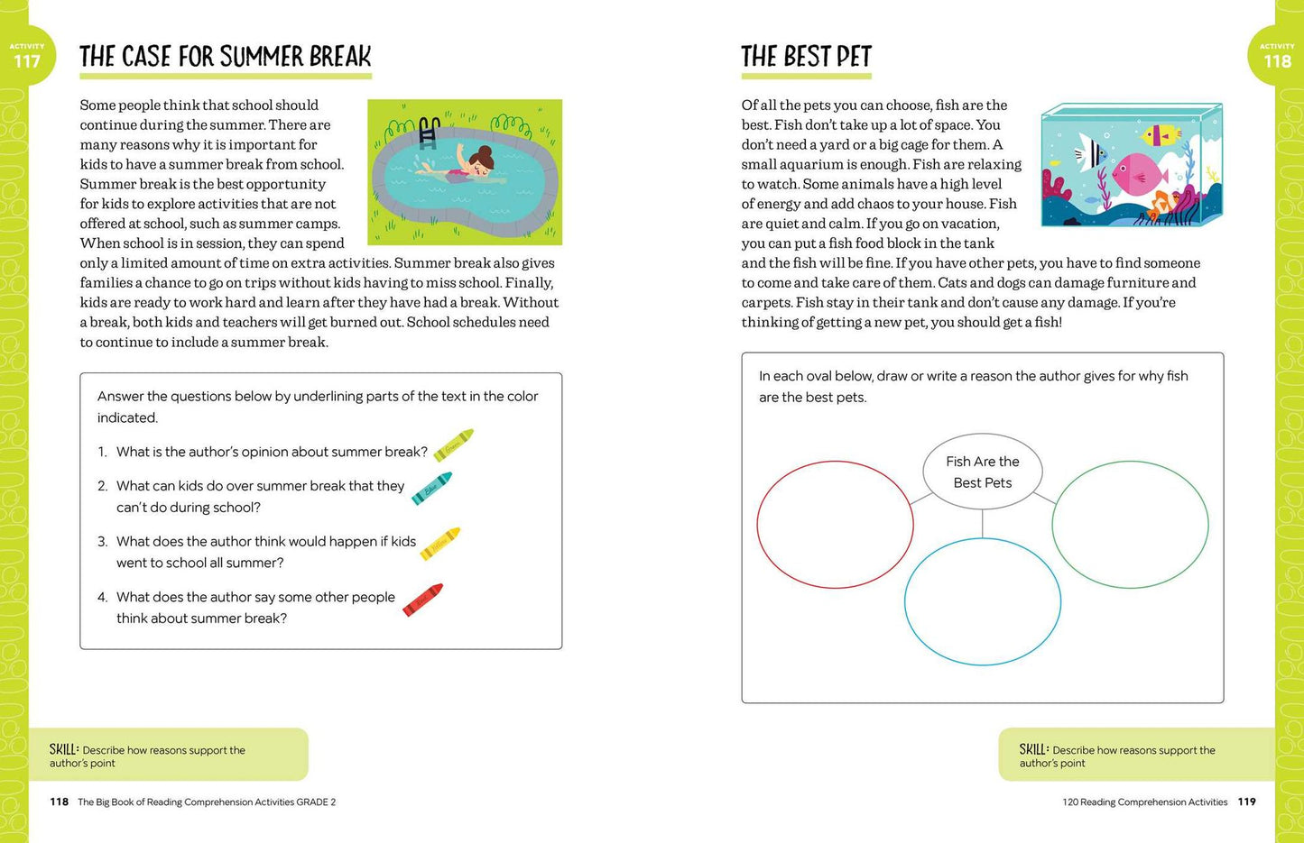The Big Book of Reading Comprehension Activities, Grade 2: 120 Activities for After-School and Summer Reading Fun