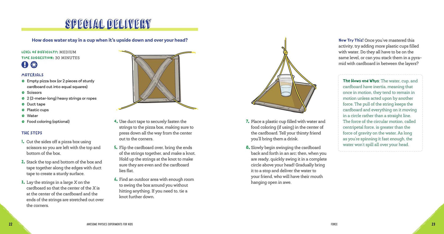 Awesome Physics Experiments for Kids: 40 Fun Science Projects and Why They Work