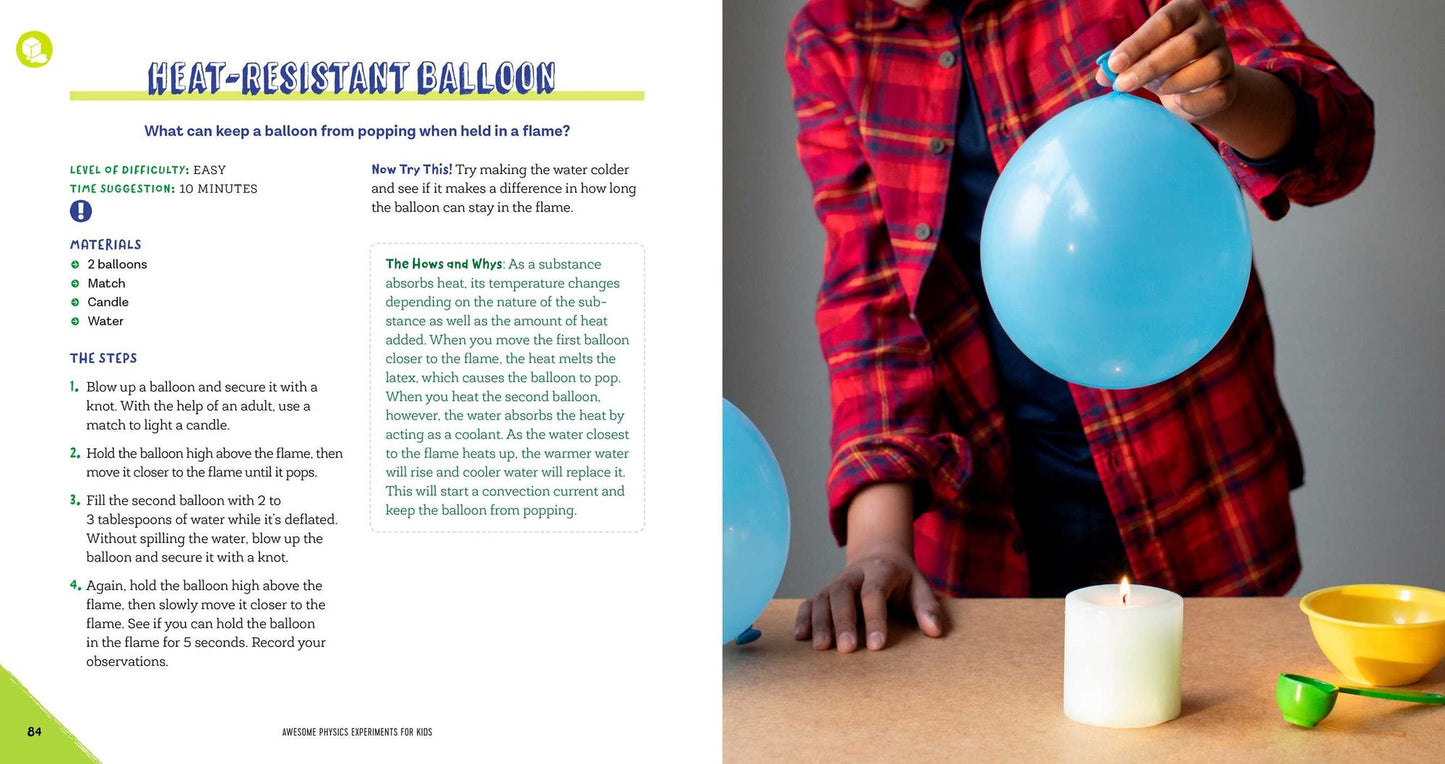 Awesome Physics Experiments for Kids: 40 Fun Science Projects and Why They Work