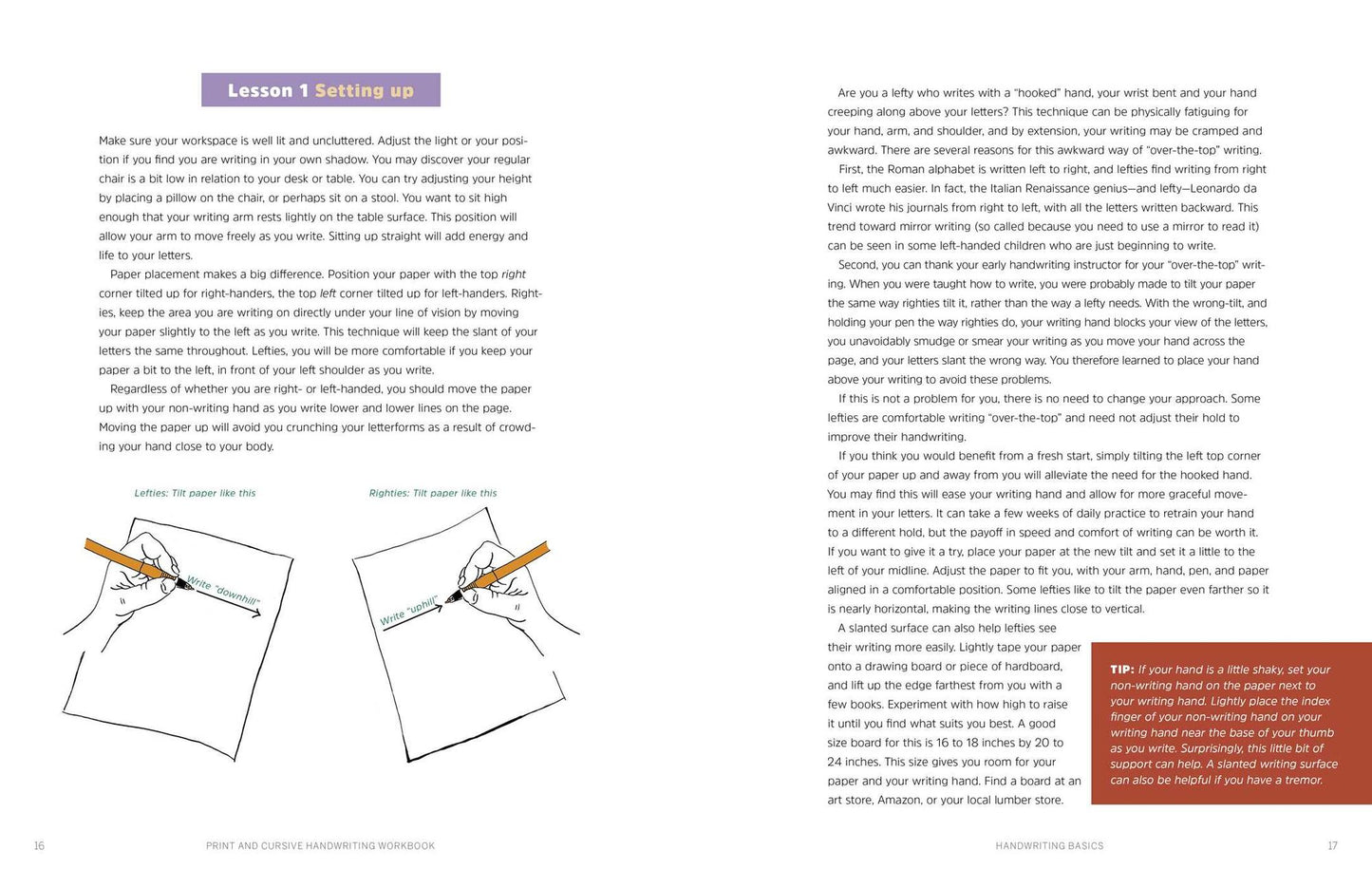 Print and Cursive Handwriting Workbook: 35 Lessons to Improve Your Penmanship