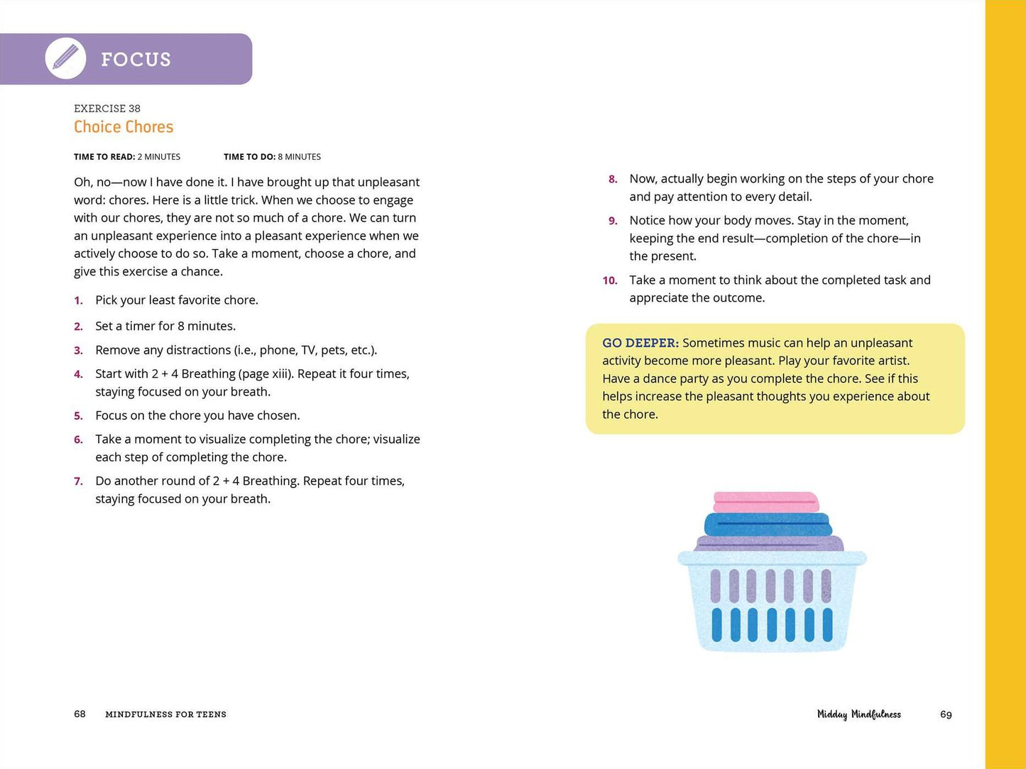 Mindfulness for Teens in 10 Minutes a Day: Exercises to Feel Calm, Stay Focused & Be Your Best Self