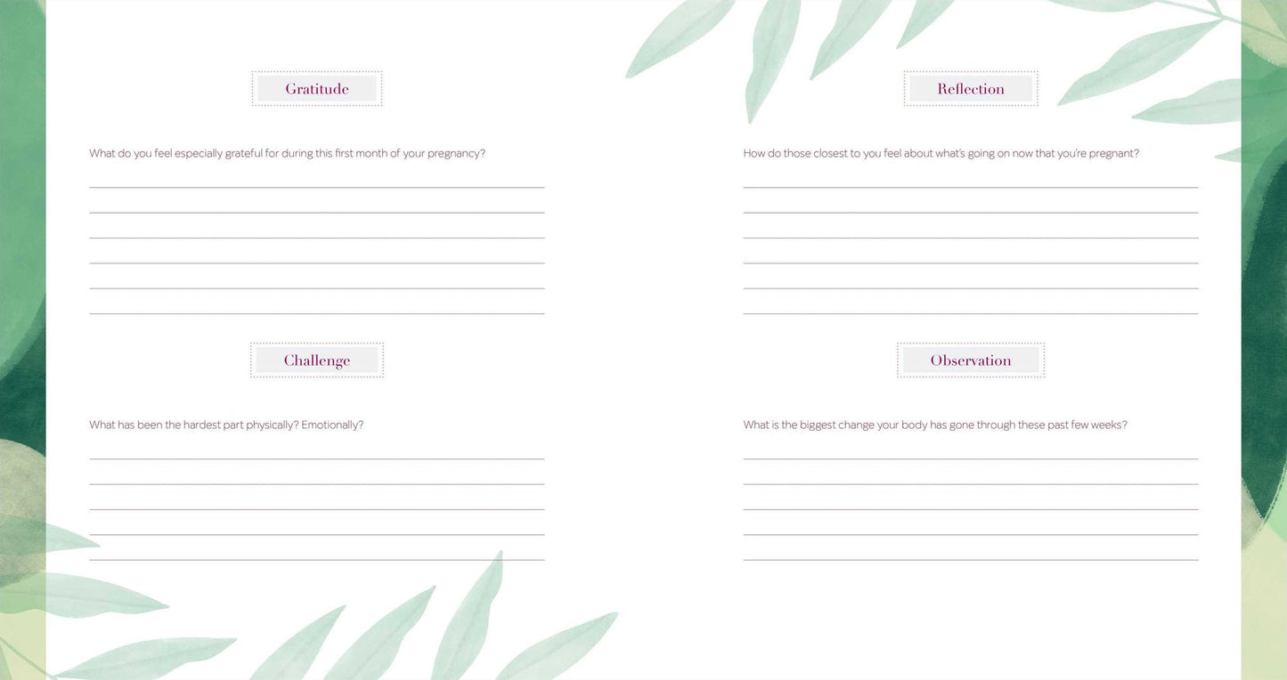 The First-Time Mom's Pregnancy Journal: Monthly Checklists, Activities, & Journal Prompts