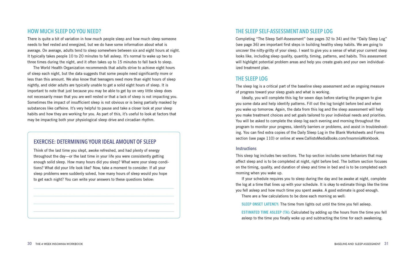 The 4-Week Insomnia Workbook: A Drug-Free Program to Build Healthy Habits and Achieve Restful Sleep