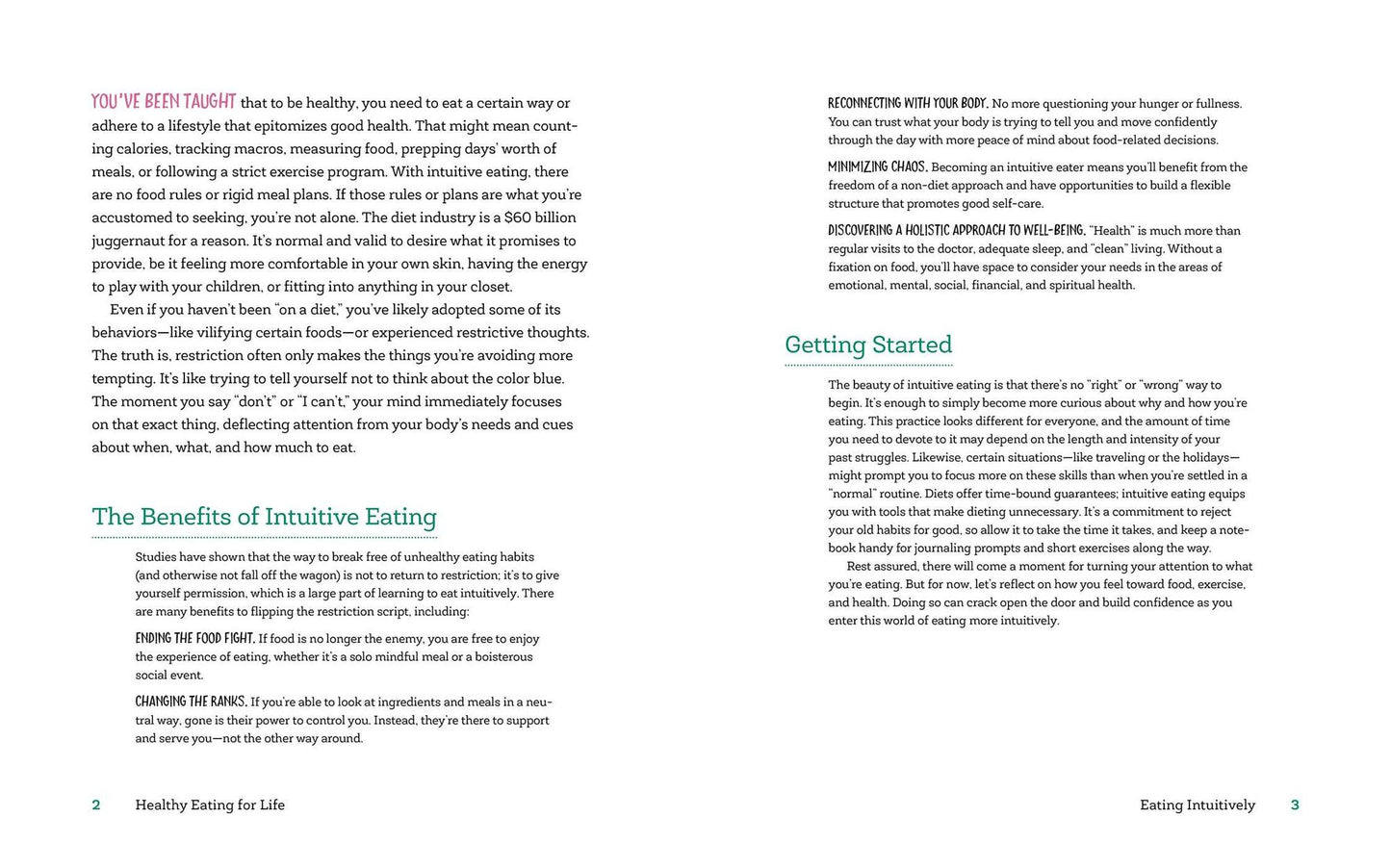 Healthy Eating for Life: An Intuitive Eating Workbook to Stop Dieting Forever