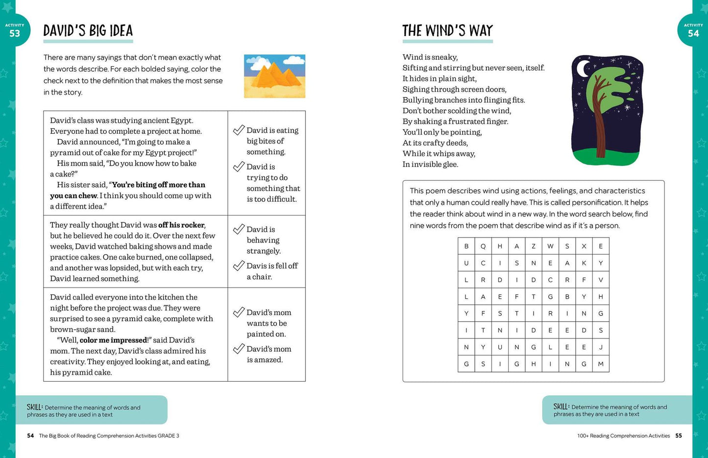 The Big Book of Reading Comprehension Activities, Grade 3: 100+ Activities for After-School and Summer Reading Fun