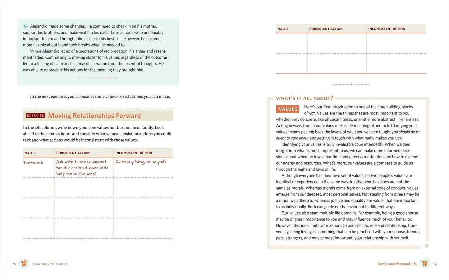 Learning to Thrive: An Acceptance and Commitment Therapy Workbook